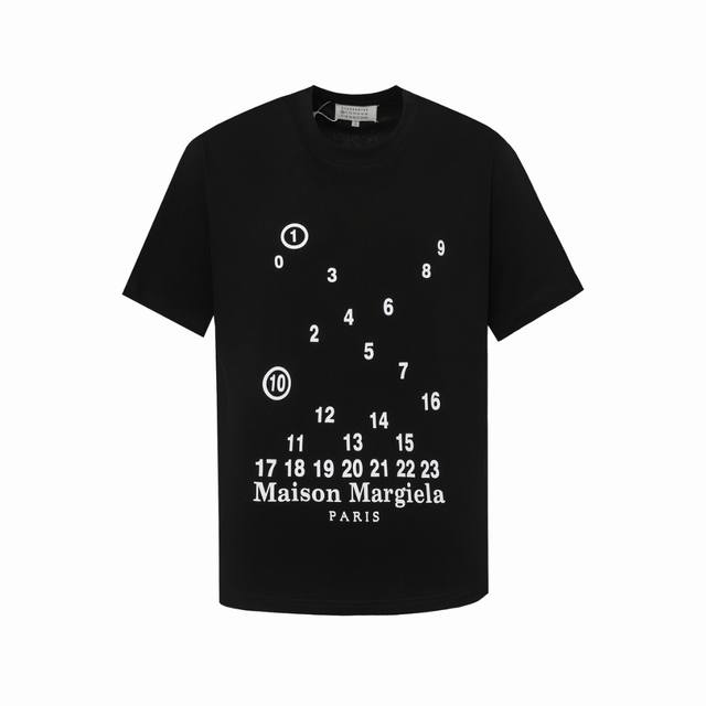 High version Maisonmargiela Margiela digital print short sleeves, unisex. Full o