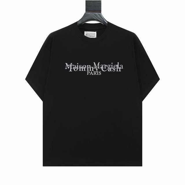 High-end version Maisonmargiela x Tommy Cash joint digital print short sleeves,