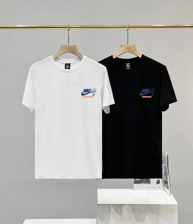 Nike's new letter print short-sleeved T-shirt! A trendy and comfortable street-w