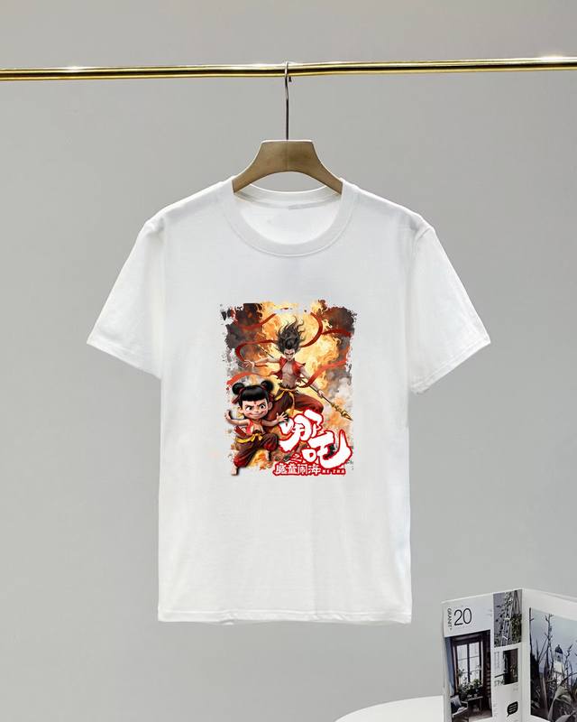 New arrival! Customized Nezha Demon Child co-branded model! Summer new couple ro