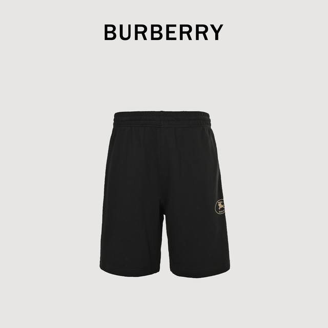 Burberry Bbr Round Logo Knight Equestrian Badge Shorts This is a single-sided fi
