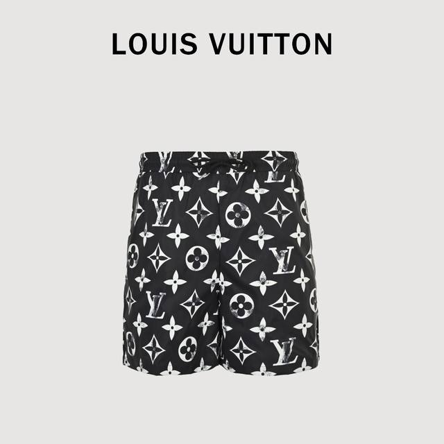 Louis Vuitton 25Ss Old Fashioned Floral Full Indonesian Dragon Shorts The fabric
