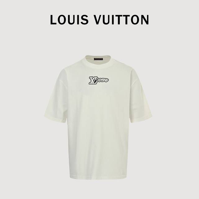 Louis Vuitton Lv 25Ss embroidered Pharrell short-sleeved T-shirt The fabric is m