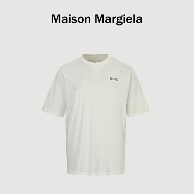 Maison Margiela Mm6 tape number label short-sleeved T-shirt Customized Yunyi sil
