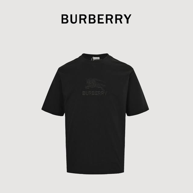 Burberry Knight letter embroidered short-sleeved T-shirt 24 spring and summer un