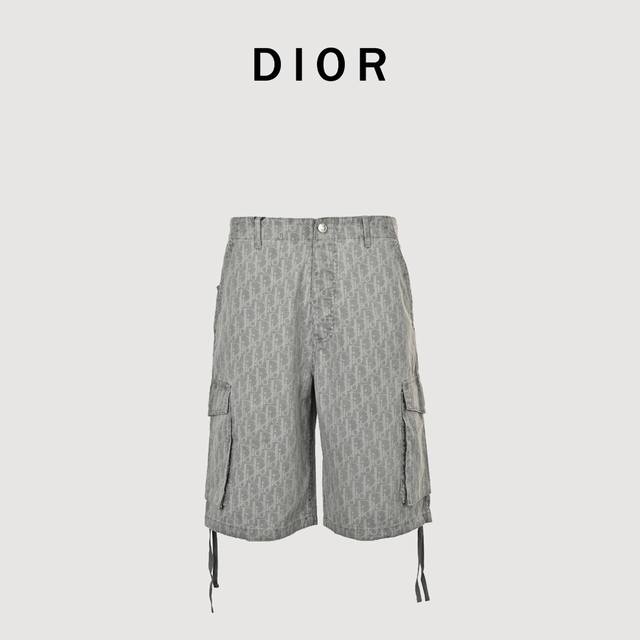 Dior Dior classic denim monogram full print suit shorts This pair of shorts is m