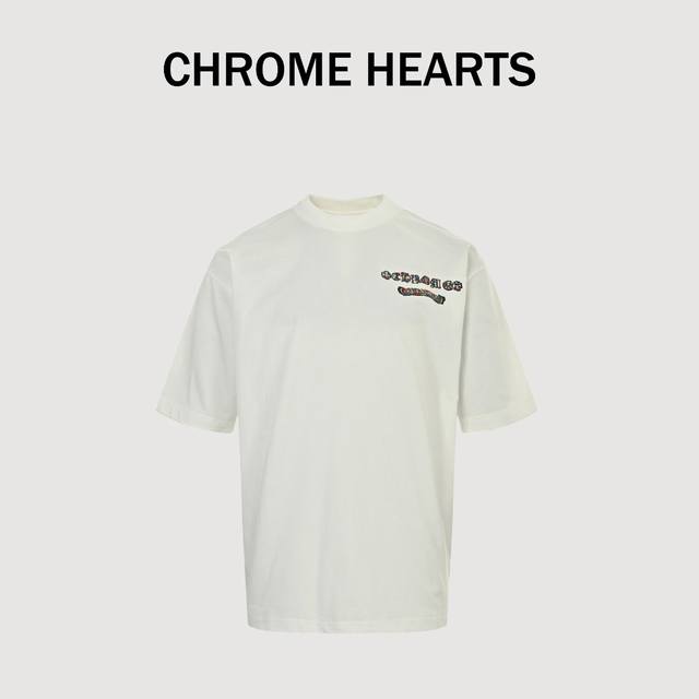 Chrome Hearts 25Ss round neck short sleeves with color print on the back Yb cust