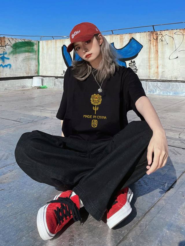 New arrival! New Chinese style couple round neck short-sleeved T-shirts, all mad