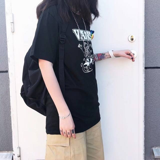 New arrival! Vans Surf Frog Short Sleeve T-shirt! High-density knitted round nec