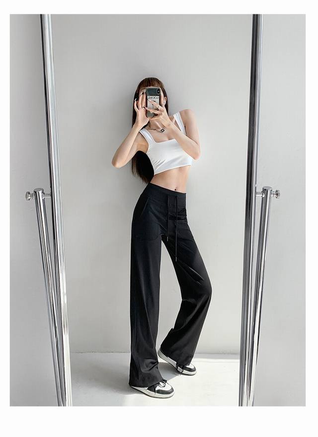 Lu wide-leg pants size 2~10 black