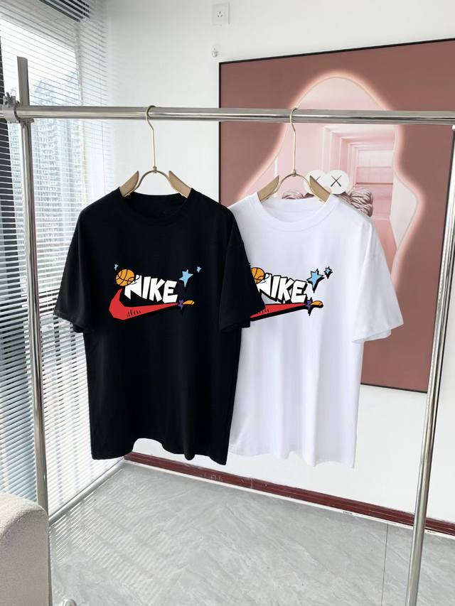 New arrival!!! Nike Logo classic print casual loose couple short-sleeved T-shirt