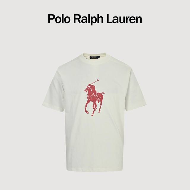 Ralph Lauren classic red warhorse print short-sleeved T-shirt Ralph Lauren is an