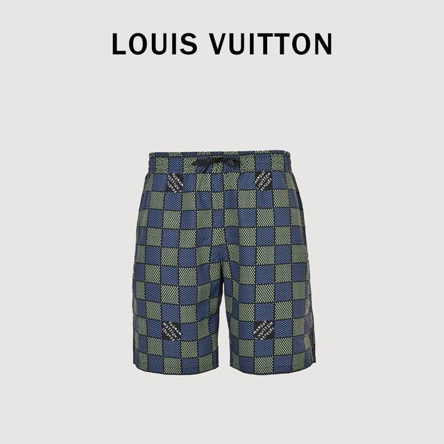 Louis Vuitton 25Ss Damier Checkerboard Shorts 2025 Lv new shorts, interpreting t