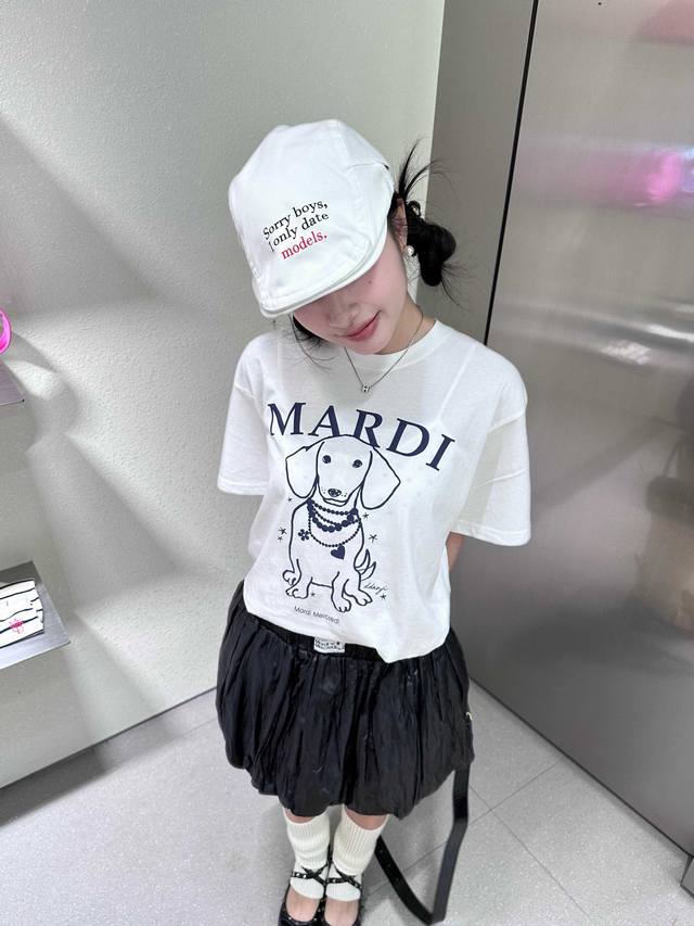 Mardi puppy T-shirt straight shoulder puppy T-shirt looks good and wears well Ve