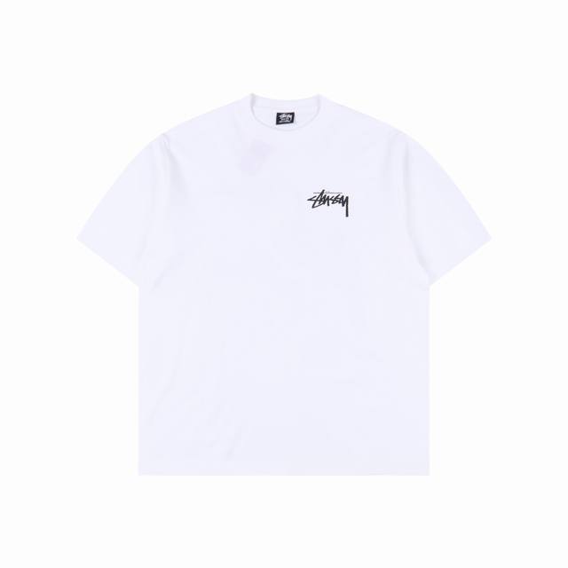 Stussy 24Ss Toucan Printed Short Sleeves The fabric is made of 220g combed cotto