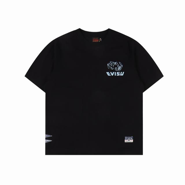 Evisu Fukushin Spade Daruma Dice Short Sleeve T-shirt Size: S-Xxl