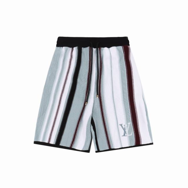 Louis Vuitton Lv vertical striped knitted suit shorts Authentic 1 0 purchased, f