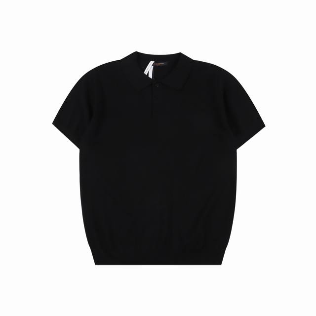 Louis Vuitton short-sleeved woolen polo shirt with letters Originally purchased