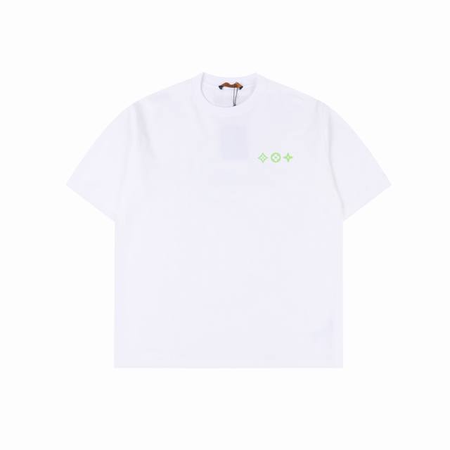 Louis Vuitton 25Ss Short-sleeved T-shirt with four-leaf clover letter print on t