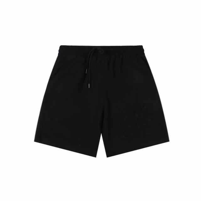 Loewe embroidered logo shorts The fabric is made of 360g brushed fabric, which i
