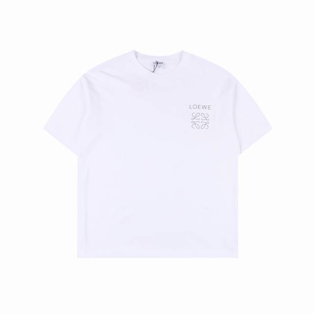 Loewe 25Ss fake pocket 3D embossed 3M reflective logo short-sleeved T-shirt Lw c