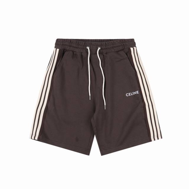 Celine classic side webbing shorts A hot item is coming, retro trend webbing emb