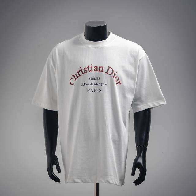 Dior Cd 25Ss slogan print short-sleeved T-shirt Size: Xs-L
