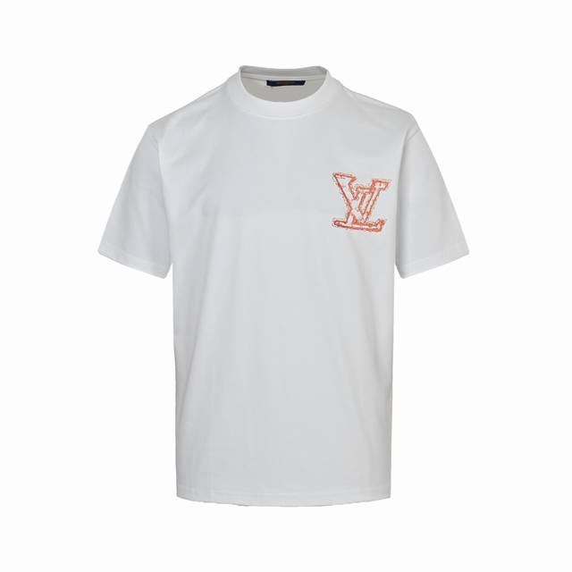 Louis Vuitton 25Ss Short-sleeved T-shirt with large logo print on the back Custo