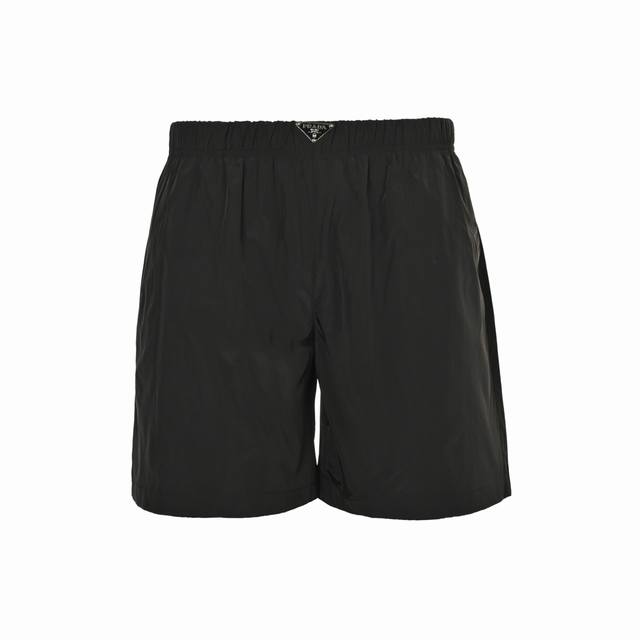 Prada 25Ss waist triangle logo beach shorts Made of technical nylon waterproof f