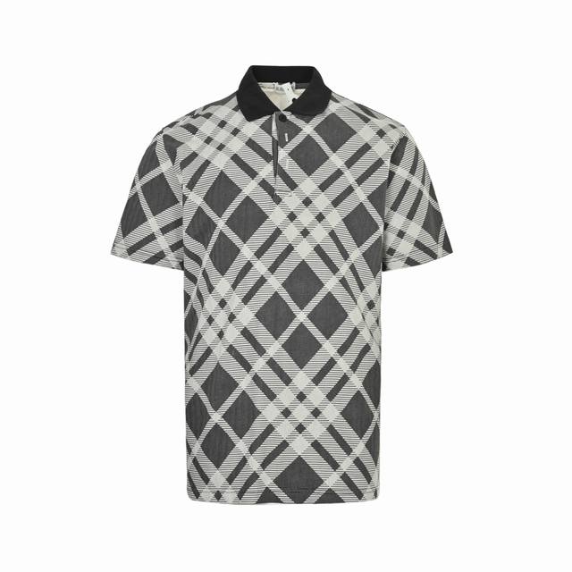 Burberry 25Ss Twill Polo Short Sleeve Made of cotton pique mesh fabric, customiz