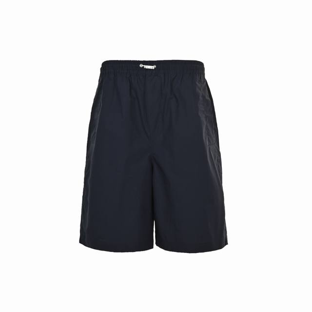 Gucci 25Ss back white label poplin shorts Cotton fiber is used in a plain weave