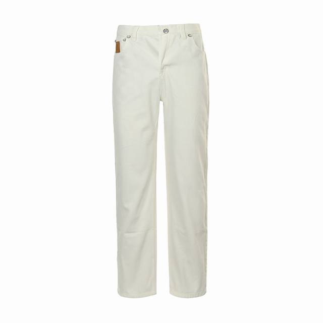 Louis Vuitton embroidered pocket white jeans Authentic 9 Purchase, 10*10 cotton