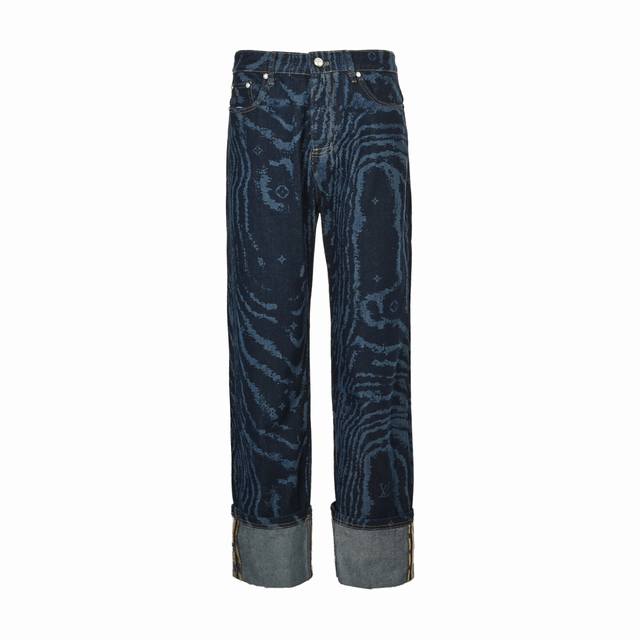 Louis Vuitton blue wave laser dark pattern jeans The original version was purcha