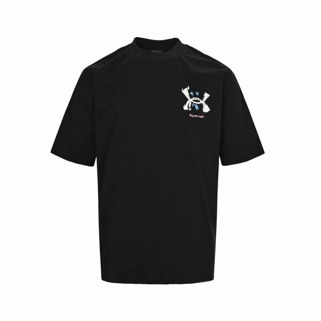 Balenciaga 25Ss Ua joint hand-painted graffiti print short sleeves Size: Xs-L