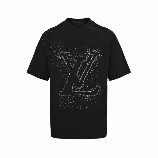 Louis Vuitton short-sleeved airplane printed letter logo The fabric is made of 3