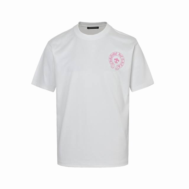 Chrome Hearts 25Ss Sanskrit horseshoe print short sleeves Custom-woven and dyed