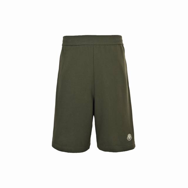 Moncler co-branded large embroidered cotton shorts . The single-sided fish scale