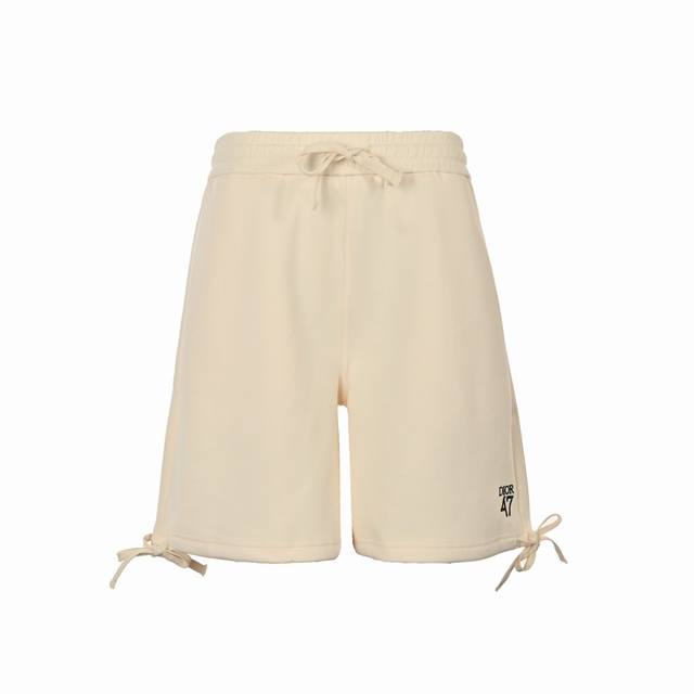 Dior 24Ss 1947 Embroidered Letters Drawstring Shorts These sweatpants are a new