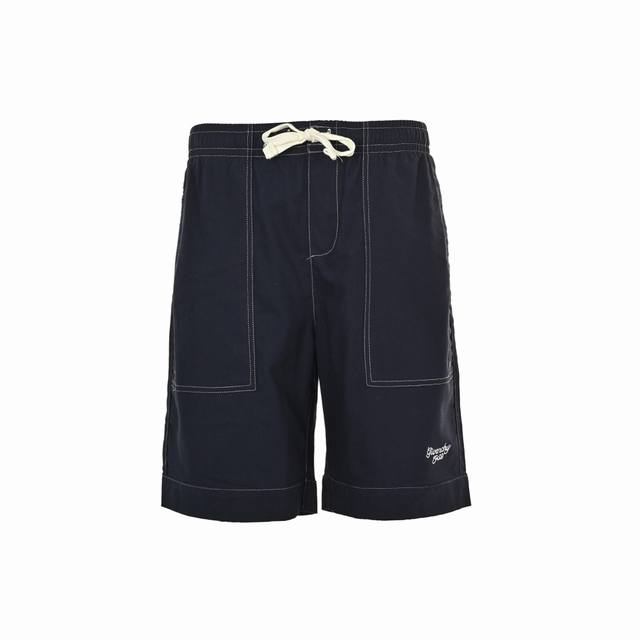 Givenchy denim linen embroidered shorts Process description: Custom linen breath