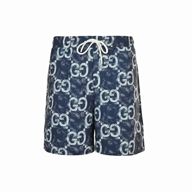 Gucci 25Ss Double G Full Print Tie-Dye Beach Shorts 25Ss new style is a must-hav