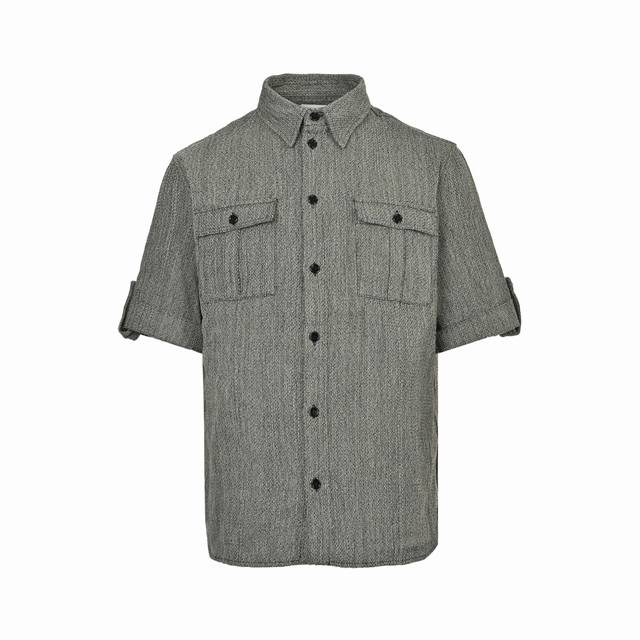 Bottega Veneta Bv 25Ss show-style workwear short-sleeved shirt Pure cotton blend