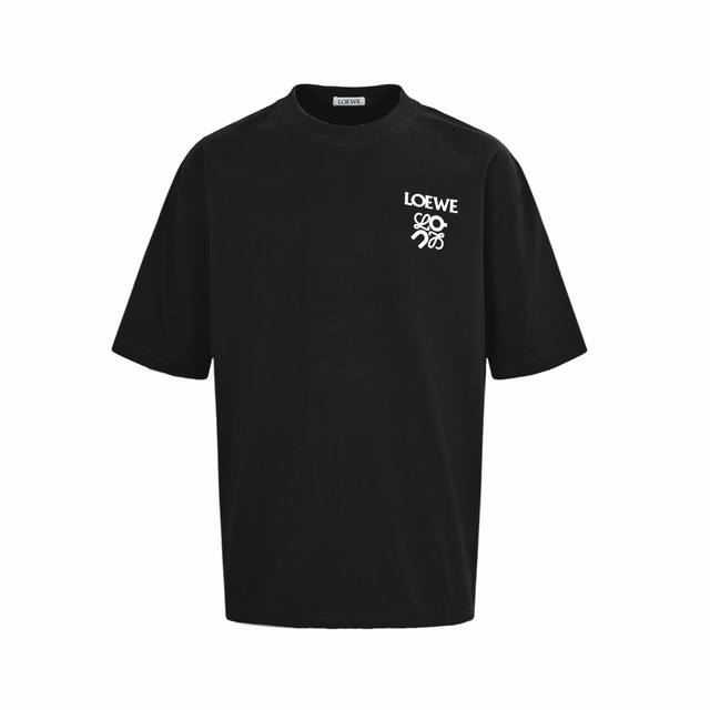 Loewe 25Ss Angpao small logo embossed print short sleeves The fabric is made of