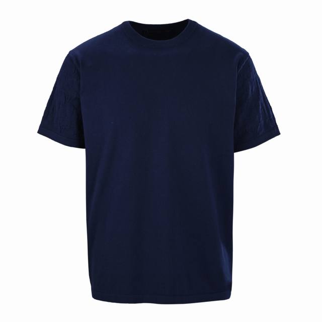 Louis Vuitton Lv sleeve embossed jacquard short-sleeved T-shirt Custom-made excl