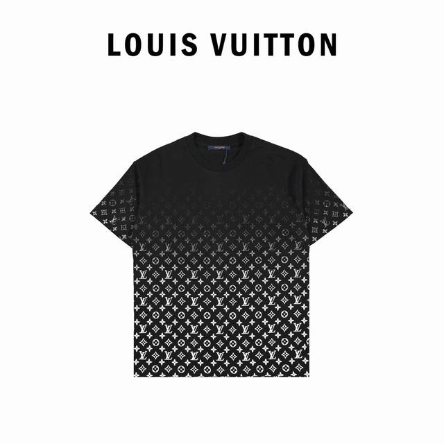 Louis Vuitton 22Ss gradient full print old flower print short sleeves uses a spe