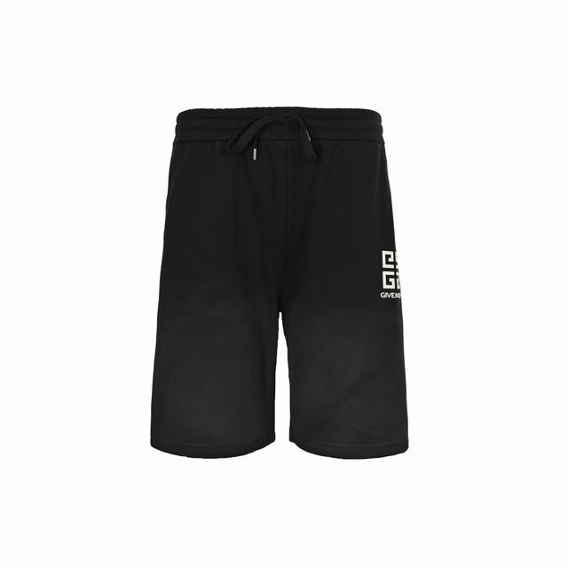 Givenchy 25Ss inkjet gradient distressed offset shorts Carefully customized 400g