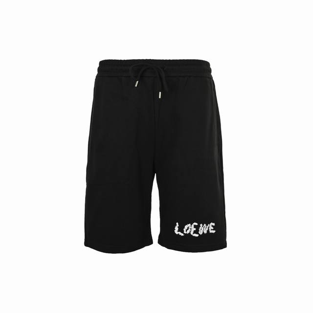 Loewe 25Ss pocket patch logo shorts The fabric is made of 400G pure cotton terry