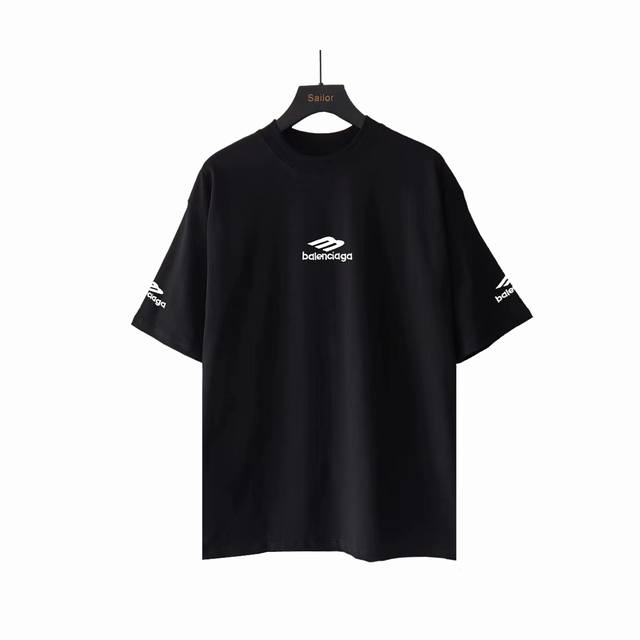 Actual details + details Balenciaga big M embroidered short sleeves Embroidery d