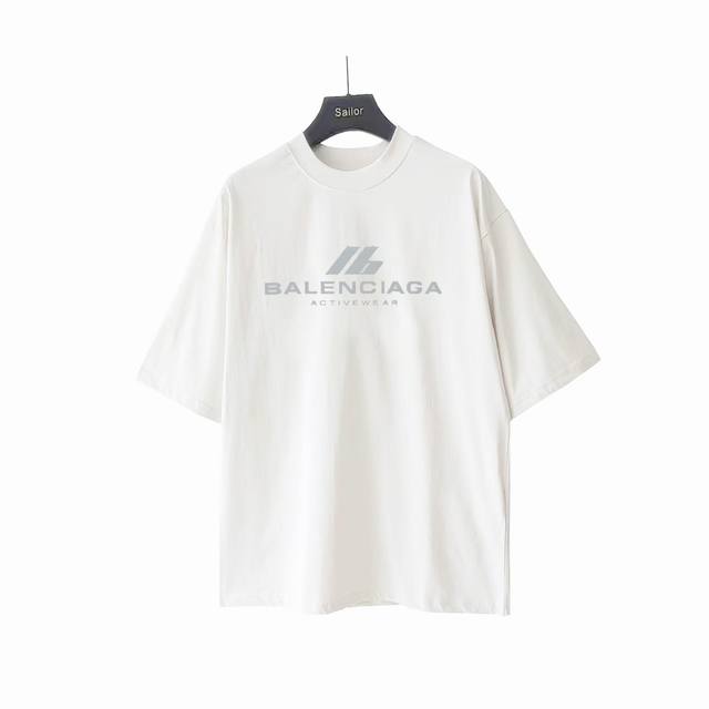 Real shot details + details Balenciaga new Ip reflective letter short sleeves 24