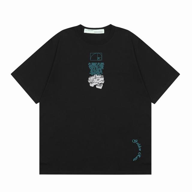 High-version Off-White letter dissolved arrow short-sleeved T-shirt, a timeless