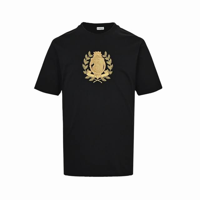 Burberry Oak Leaf Shield Logo Embroidery Short Sleeves Burberry 25Ss new T-shirt